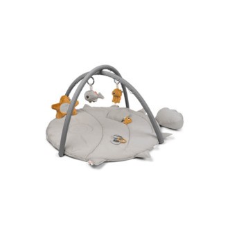 Done by Deer Aktivitetstæppe Sea Friends Grey - aktivitets legetøj - Legekammeraten.dk