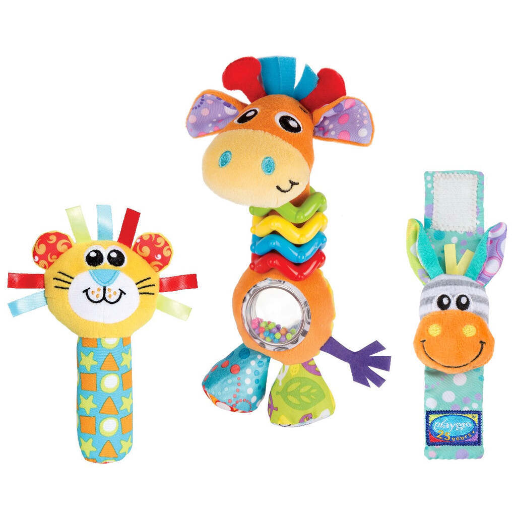 PlayGro Rangle gavesæt med giraf - Babylegetøj - Legekammeraten.dk