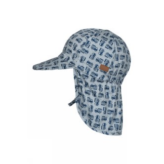 Melton Solhat Med Print UV 50+, Blue Police - Sommerhat - Legekammeraten.dk