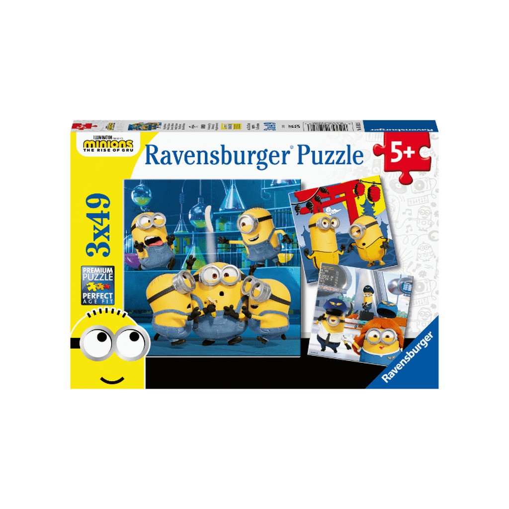 Puslespil Minions 2 3Ã49 Brikker - Legekammeraten.dk