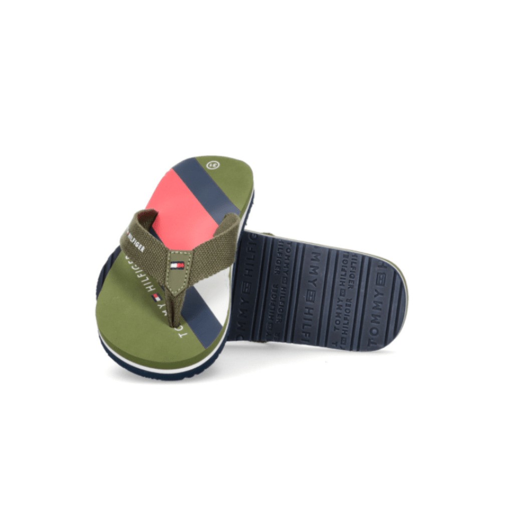 Tommy Hilfiger Flip Flop Badesandaler Military Green - badesandal - Legekammeraten.dk