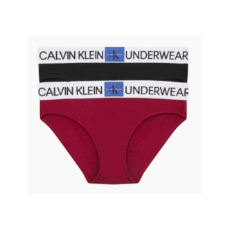 Calvin Klein 2-Pak Trusser Red/Black Pige - Legekammeraten.dk