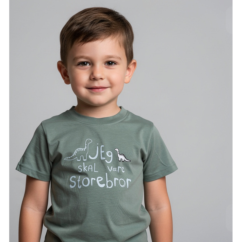 Jeg Skal Være Storebror T-shirt S/S DinosaurÂ Fern - Skjorter og toppe - Legekammeraten.dk
