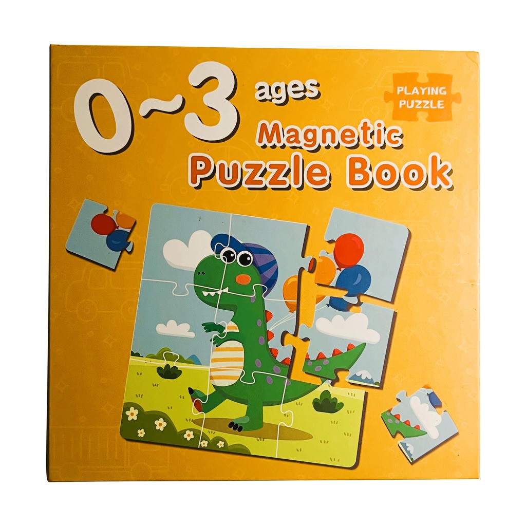 Magnet Puslespil, bog med 3 stk. 1-6 år - Zoo / 0 - 3 år