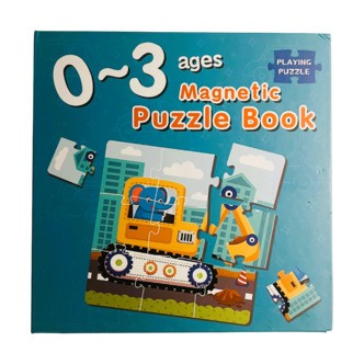 Magnet Puslespil, bog med 3 stk. 1-6 år - Transport / 0 - 3 år