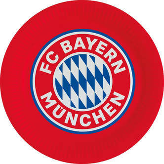 Bayern München Paptallerkner 8 stk - 23cm