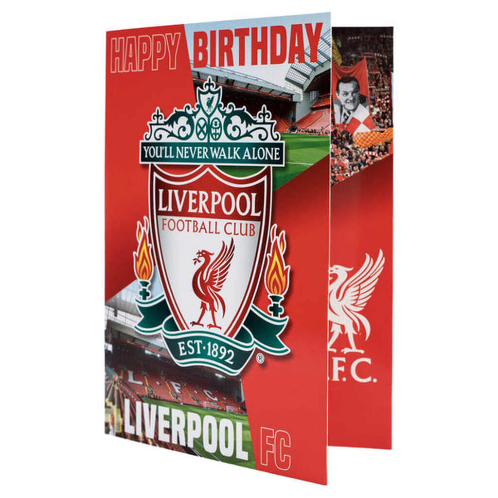 Liverpool FC Fødselsdagskort med musik