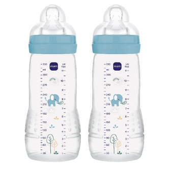 Mam Easy Active Baby Bottle 330ml 2p Blue