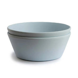 Mushie Dinner Bowl - Round - Powder Blue (Set of 2 Pcs)