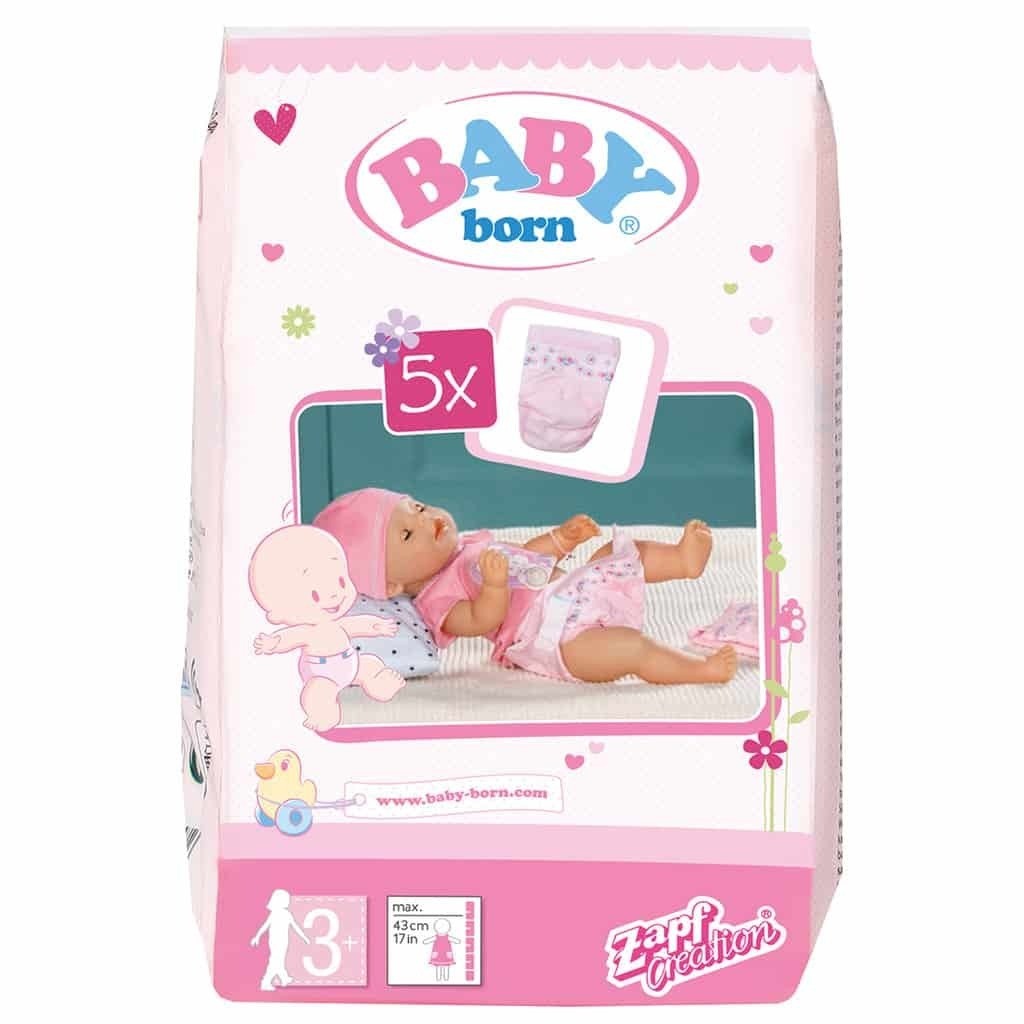 Baby BornÂ® Nappies - 5 Pack