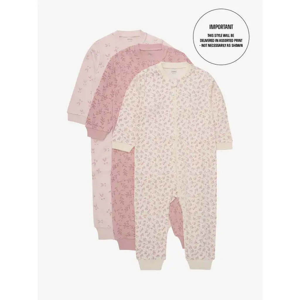 Pippi Natdragt m. Lynlås - 1. Stk - Assorteret - Pige - 74