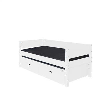 Enkeltseng Luna Med Skuffer og Udtræksseng