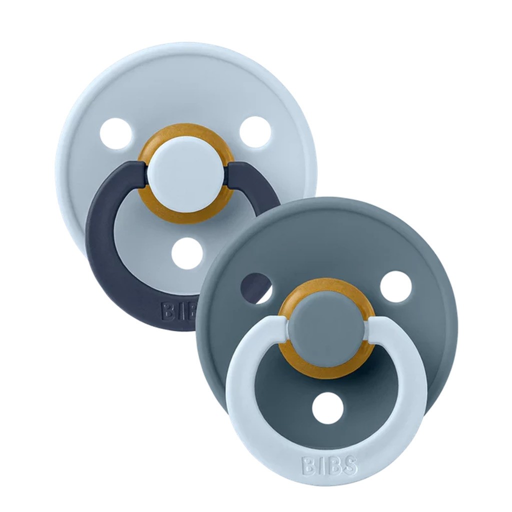 Bibs Studio Colour 2 Pack Fusion Latex Size 1 Baby Blue Petrol Mix