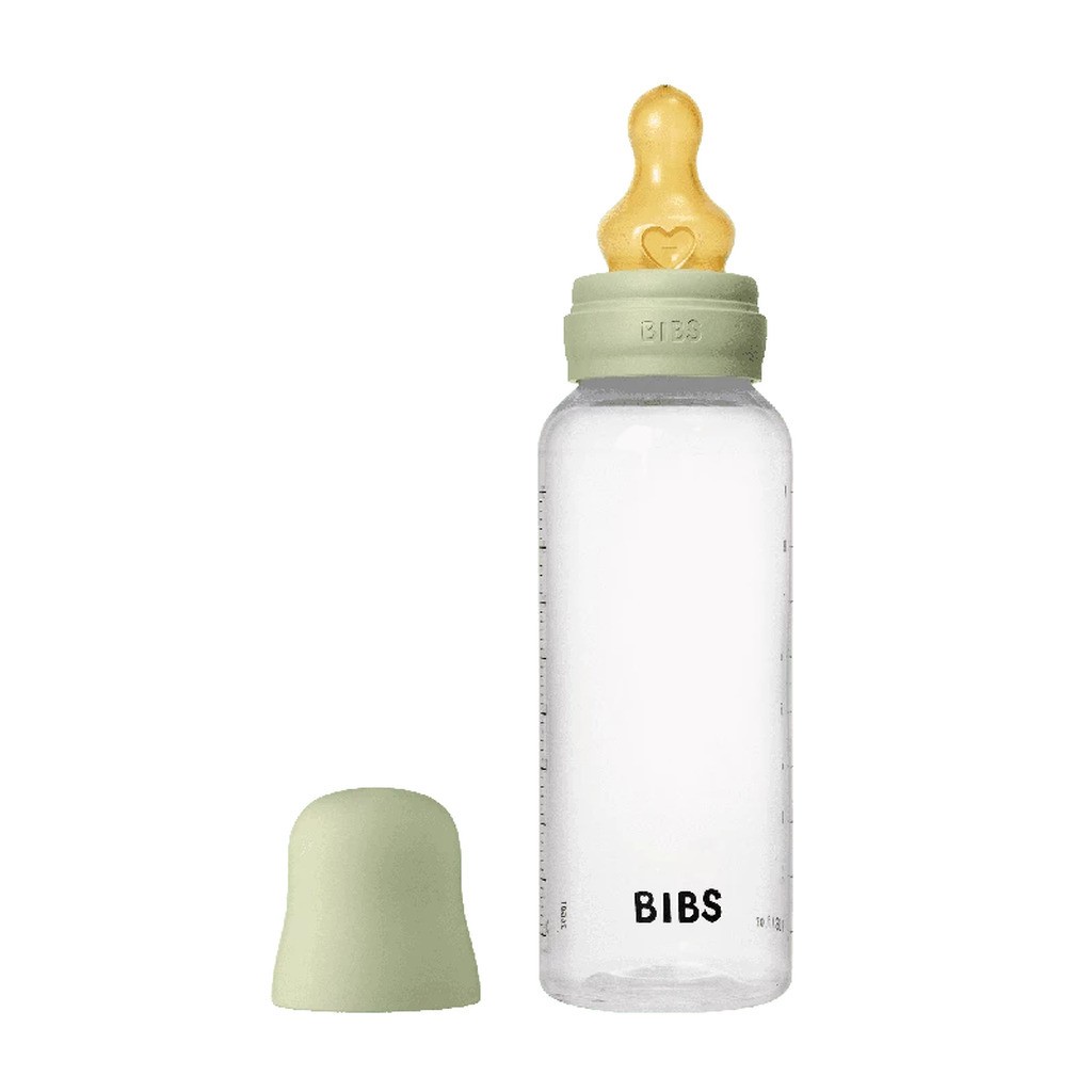 Bibs Baby Flaske Rund Latex 1 Pack 270 ml Medium Flow Sage