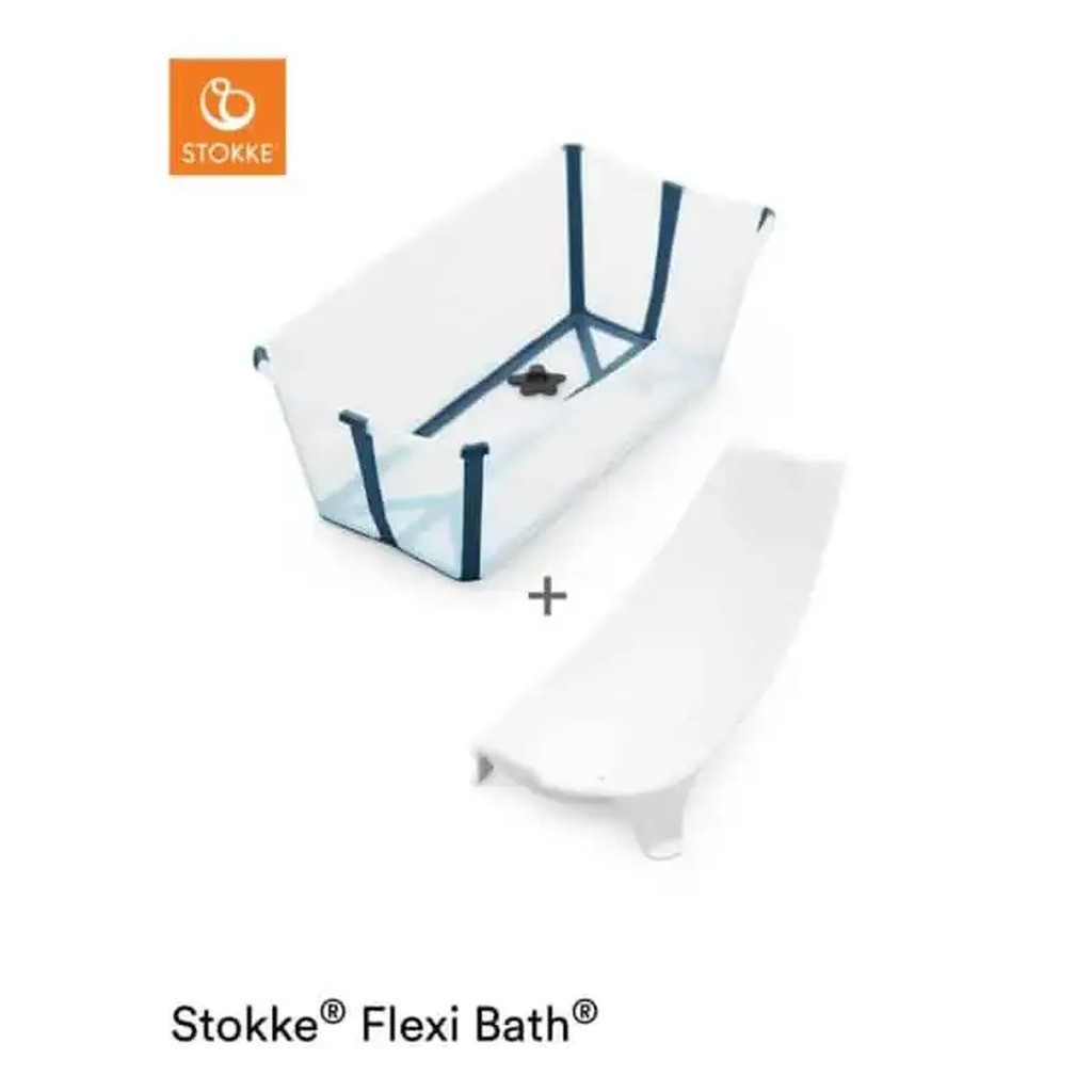 StokkeÂ® Flexi BathÂ® sampak - transparent/blå