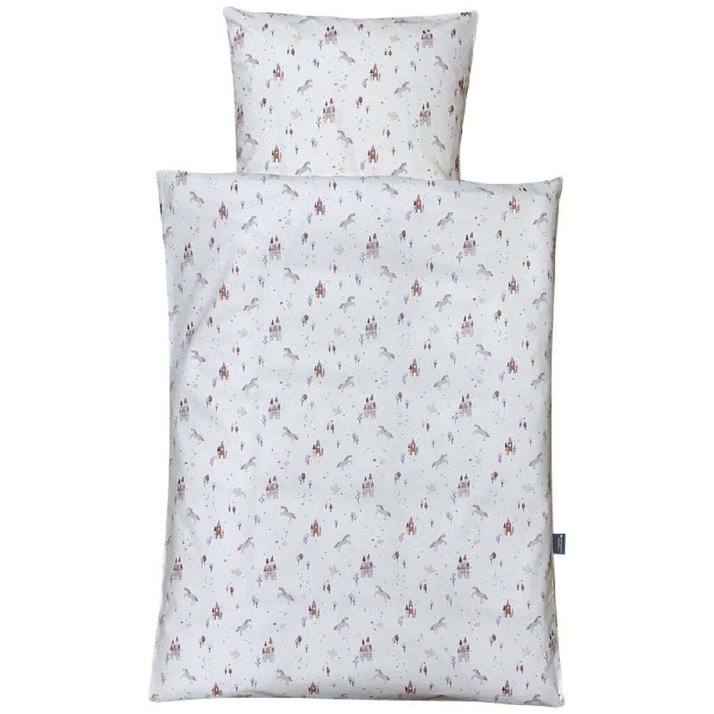 NM Baby Sengelinned, Dess. 1193 Små Enhjørning og Slotte