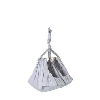 Membantu Premium Tvillinge Slyngevugge Økologisk Bomuld - Grå