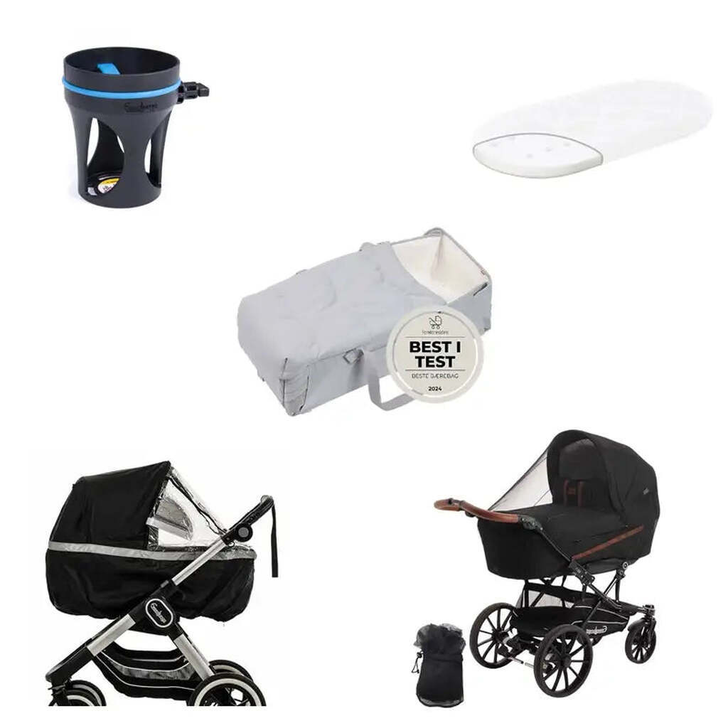 Plus Pakke Inkl. Carry Me - Big Star Supreme - Sort / Puredream / Emmaljunga Kopholder XL | Emmaljunga Exclusive | Misty Green Cream