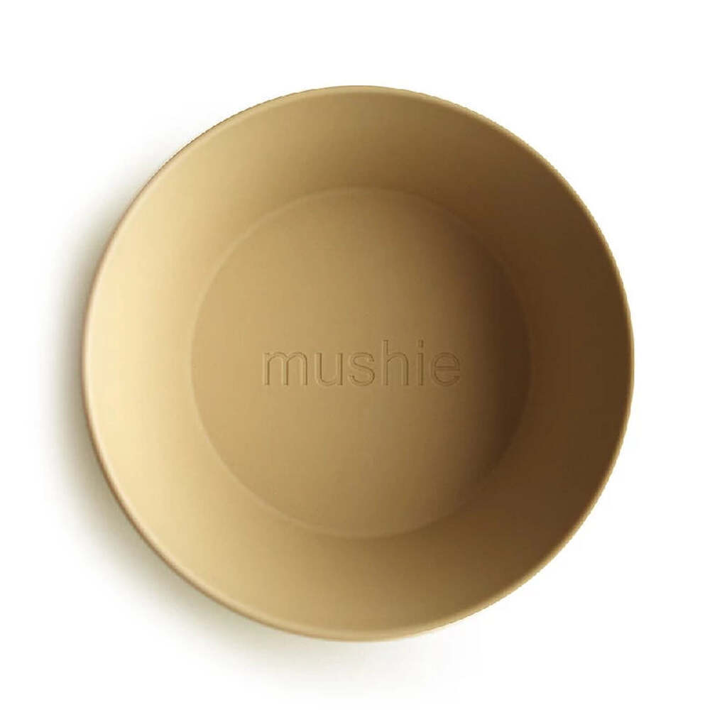 Mushie Skål Mustard 2 Pcs