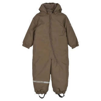 Mikk-line Flyverdragt Ensfarvet - Chocolate Chip - Str. 80-116 - 104