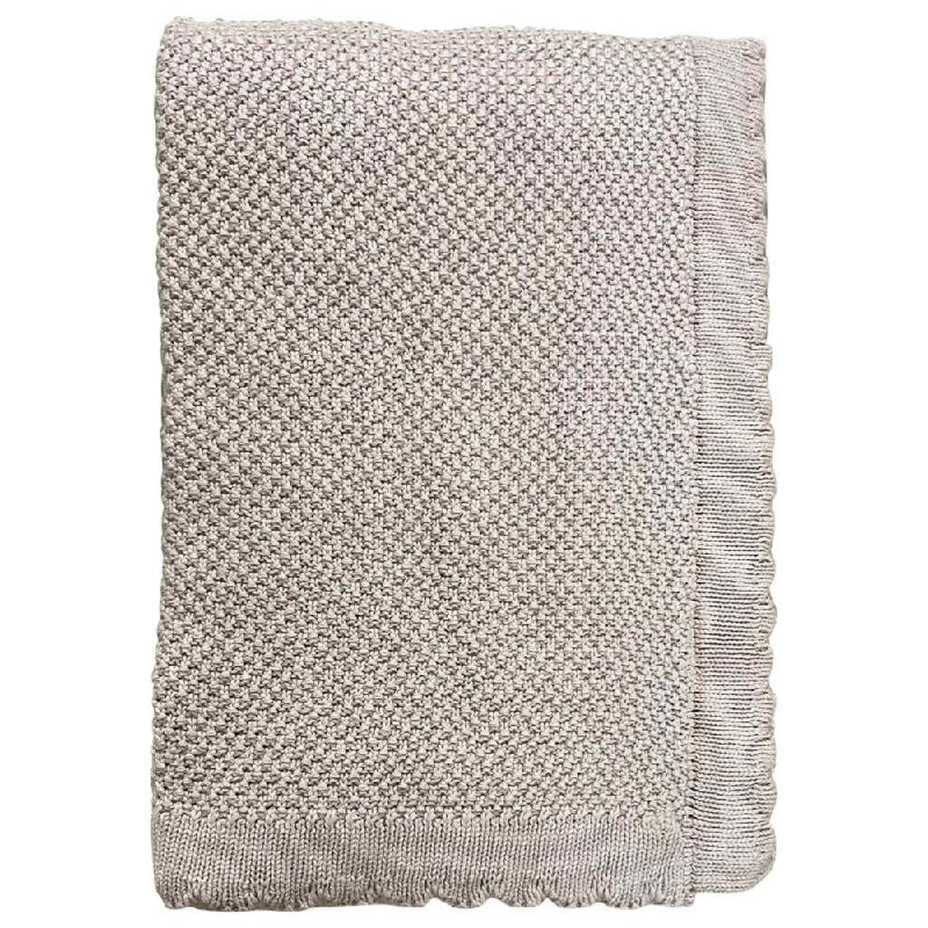 Baby Plaid - Bomuld Strikket Imp. 457 - Beige