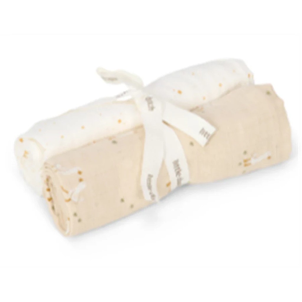 Little Dutch - Stofbleer 2 Pak Muslin 70x70 - Little Goose