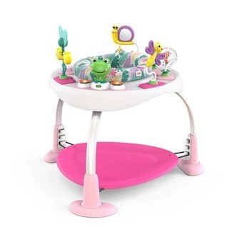 Bounce Bounce Babyâ¢ 2 - i - 1 Legetrampolin og Bord Pink