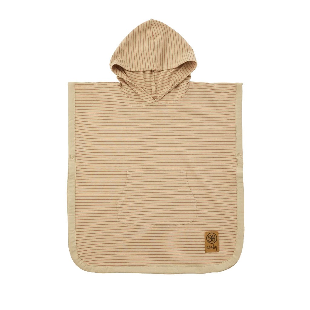 Cloby UV Poncho - Sandy Beach/ Peanut Brown (1-3 år)