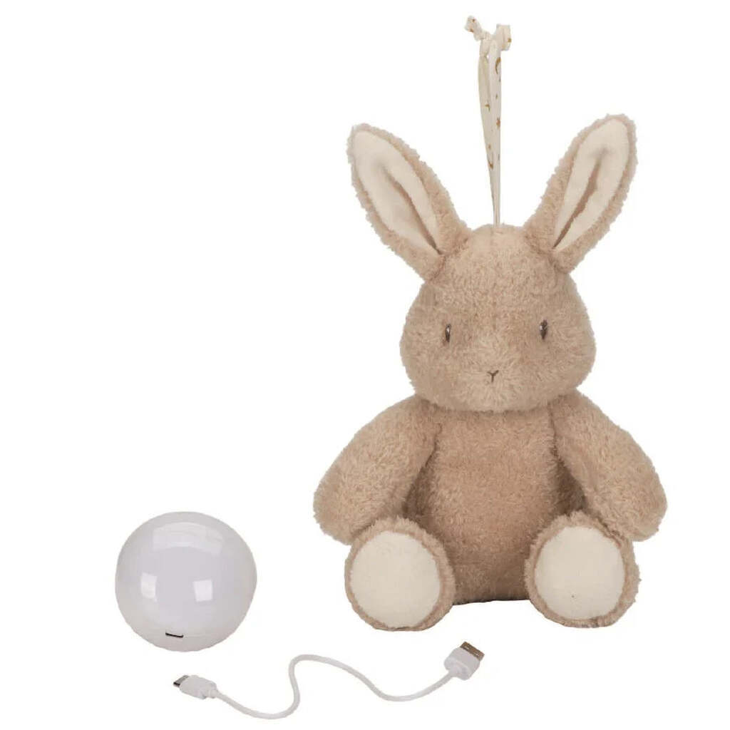 Little Dutch Bamse m. Natlys og Beroligende Lyde - Kanin