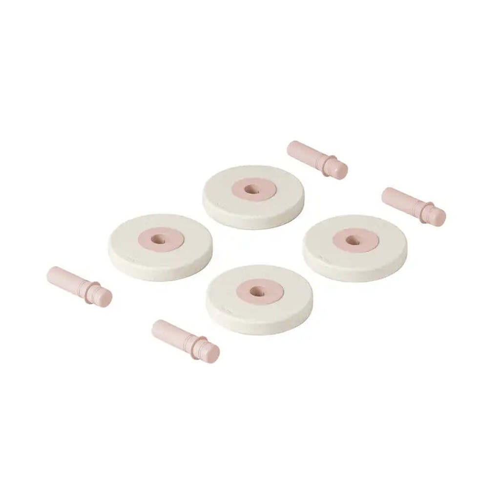 Modu 4 x Foam Wheels Sand Grey / Soft Rose