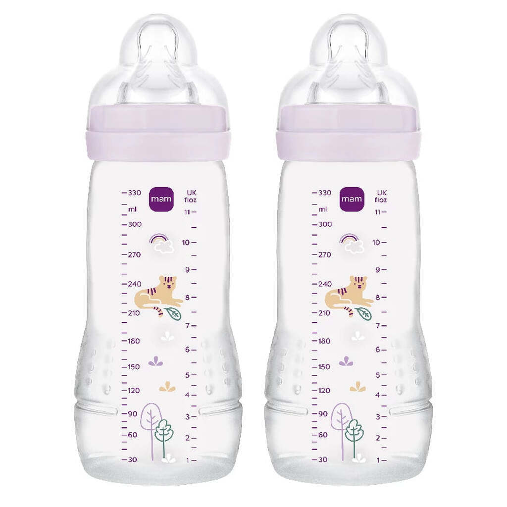 Mam Easy Active Baby Bottle 330ml 2p Pink