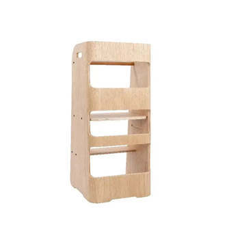 Curve Lab Læringstårn - Birketræsfinér Med en Overflade Afslutning i Egetræ