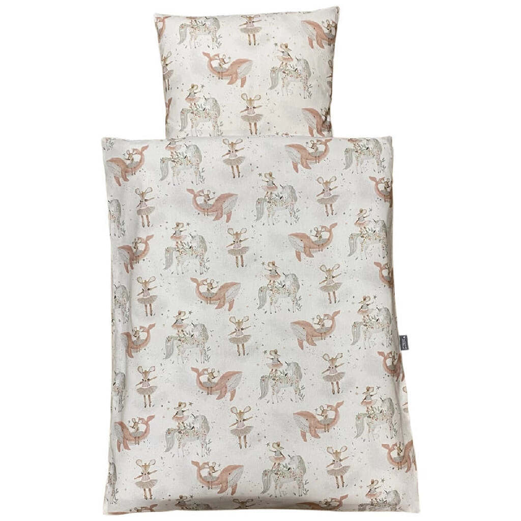 Baby Sengelinned - Dess. 1229 Ballet Mus i Rosa Farver