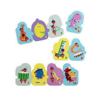 DR Børste 1 Meter Puslespil - 10 Pcs