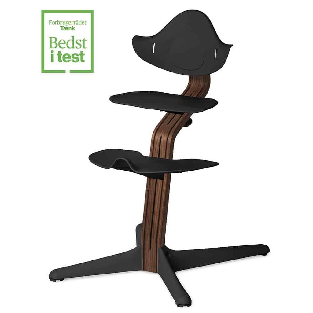 Nomi Højstol Valnød/eg - Walnut/white