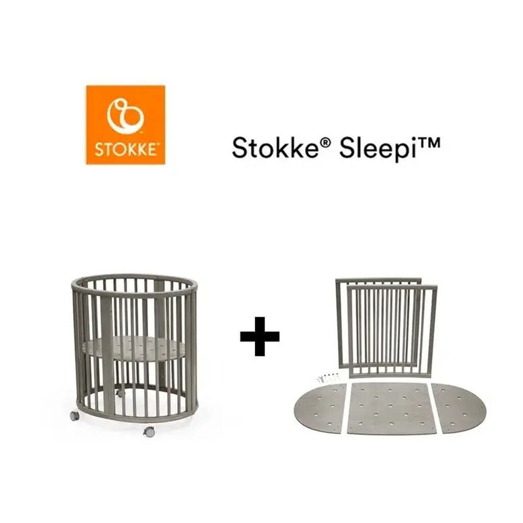 Stokke Sleepi V3 Inkl. Forlænger - Grå