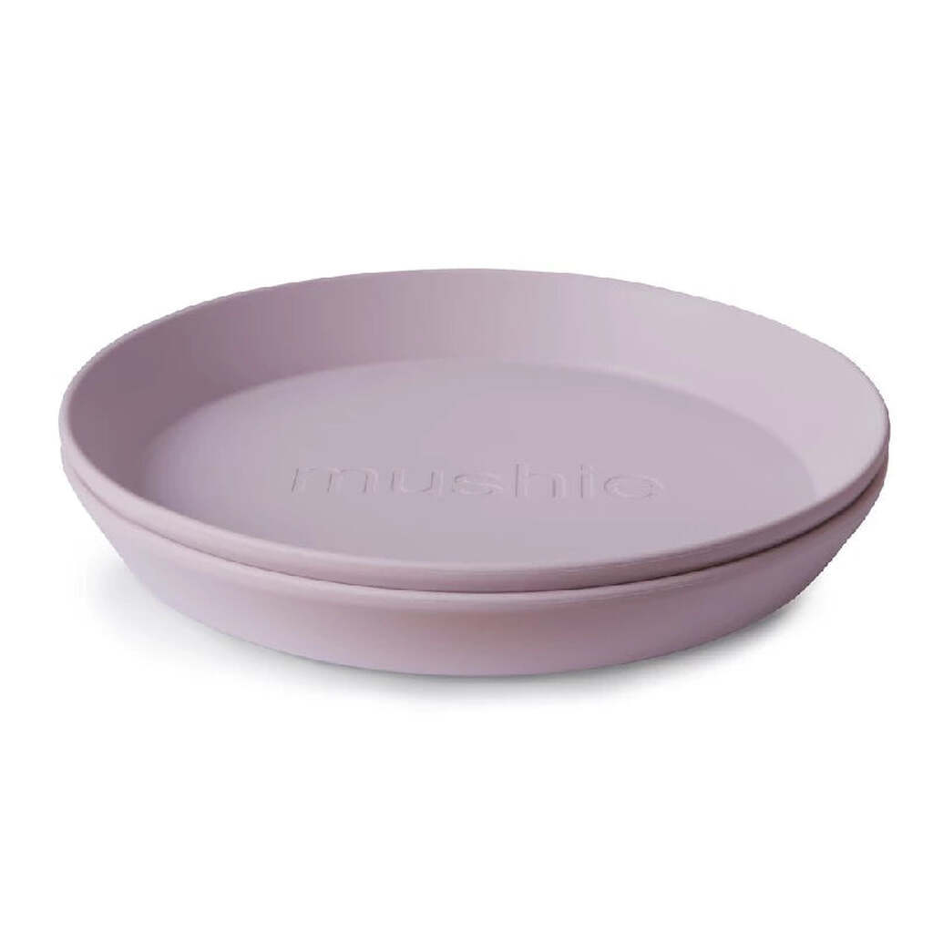 Mushie Dinner Plate Round - Soft Lilac (Set of 2 Pcs)