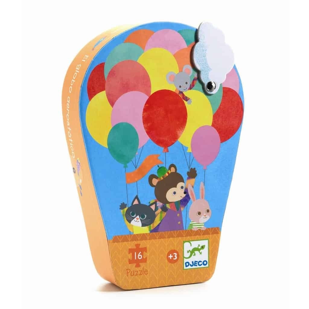 Silhuetpuslespil - Luftballon - 16 Brikker