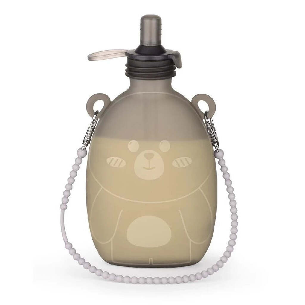 Haakaa Happii Bear Smoothiepose m. Bærestrop - 2 Stk (500ml)