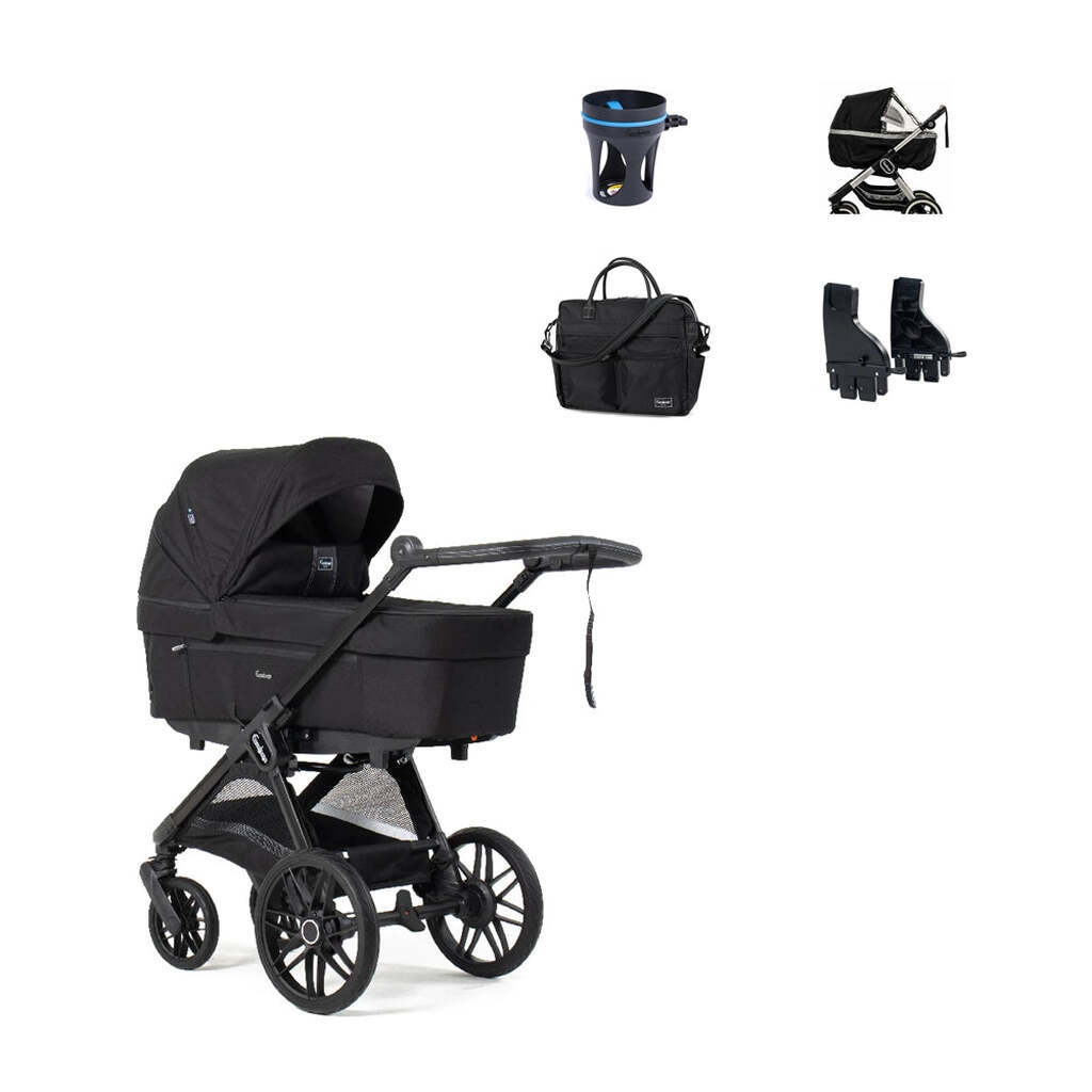 Emmaljunga Big Star Sento Inkl. Tilbehørspakke - Urban Black - Uge 50