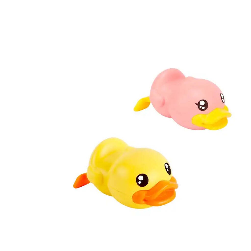 B.Duck Wind Up Bath Duck - Gul/pink