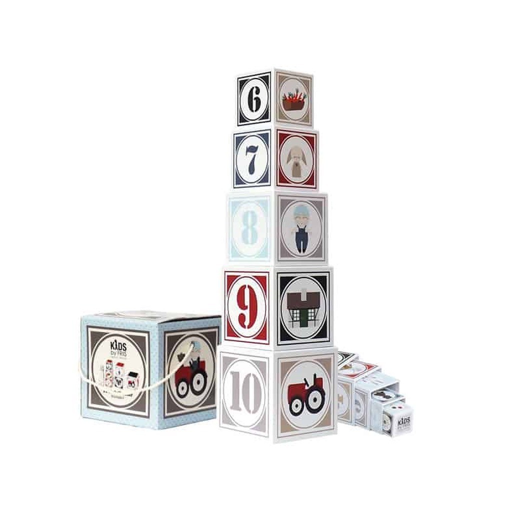 Kids By Friis Stabelkasser 10 Stk. Bondegård