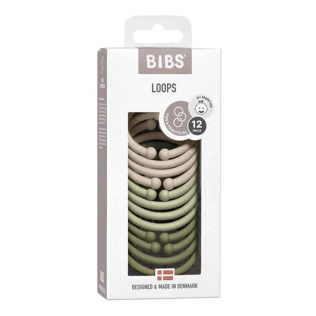Bibs Loops Vanilla/sage/olive