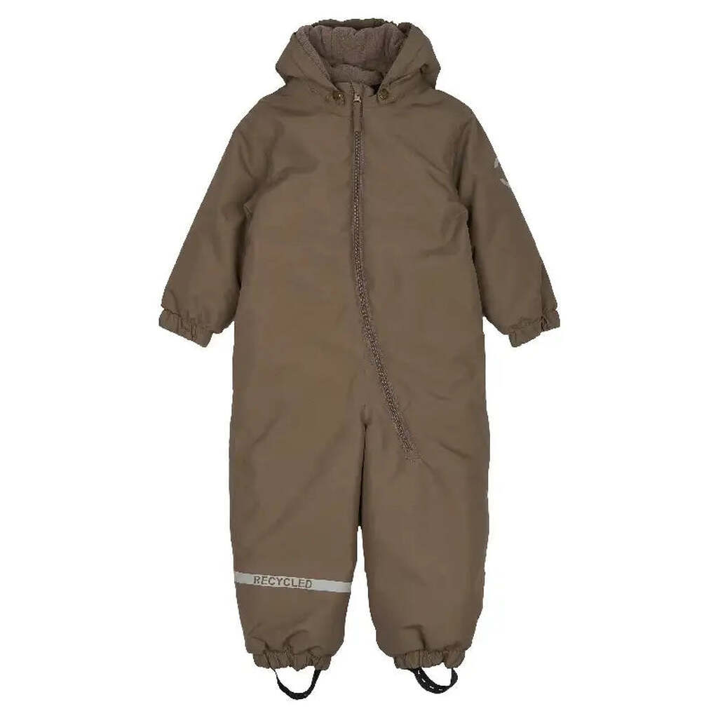 Mikk-line Flyverdragt Ensfarvet - Chocolate Chip - Str. 80-116 - 116