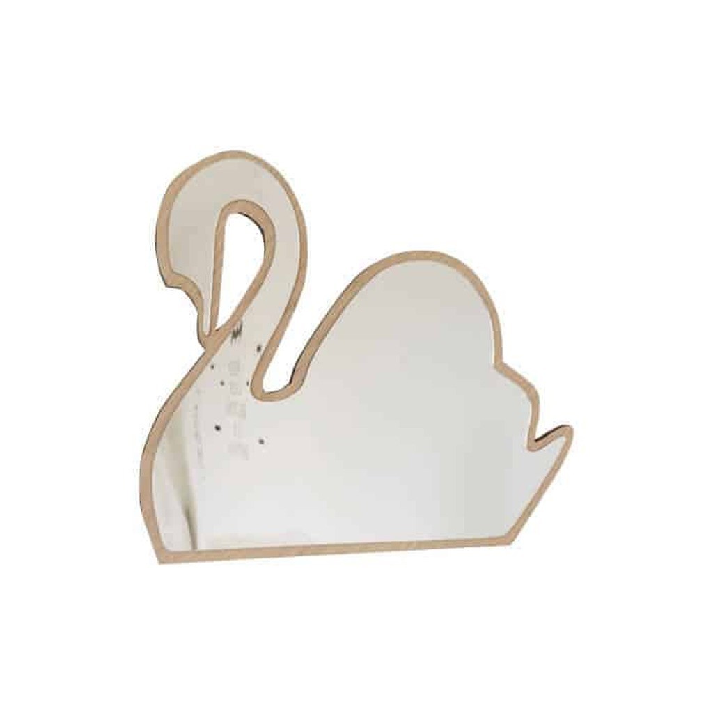 Maseliving Svane Spejl - Egetræ