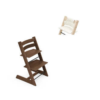 Stokke Tripp Trapp Stol EG Inkl. Hynde - Eg Warm Brown / Star Silver
