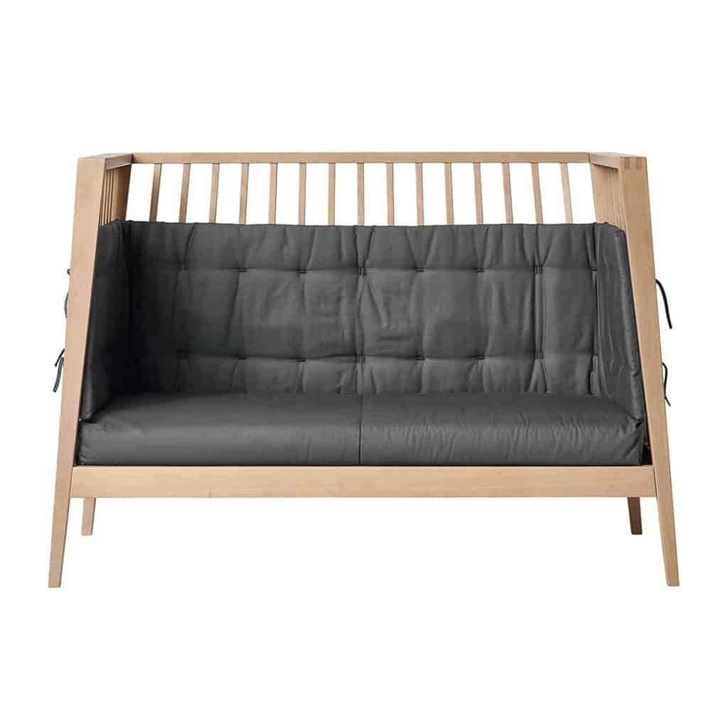 Sofasæt Til Leander Lineaâ¢/Lunaâ¢ Babyseng 120 cm - Cool Grey