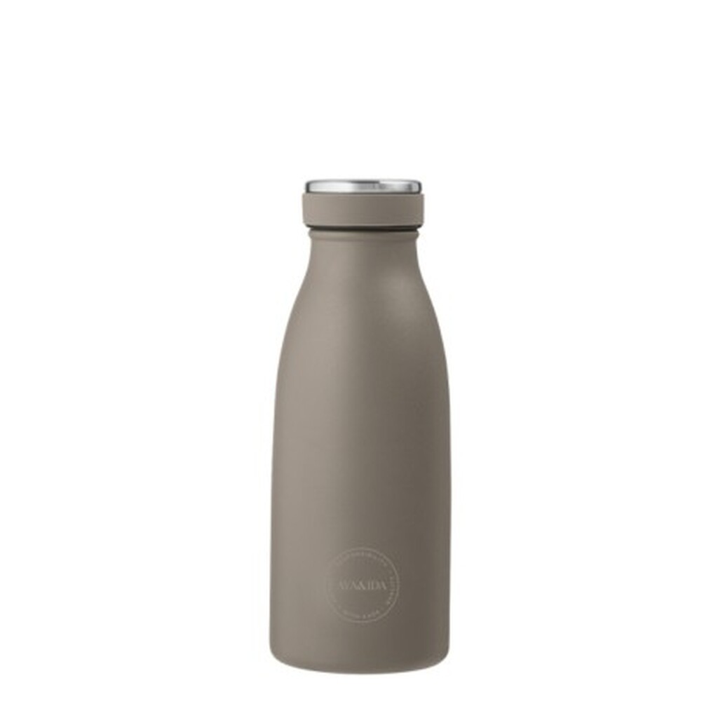 Aya&ida,  Drinking Bottle, Drikkeflaske Med Låg, 350 Ml, Driftwood