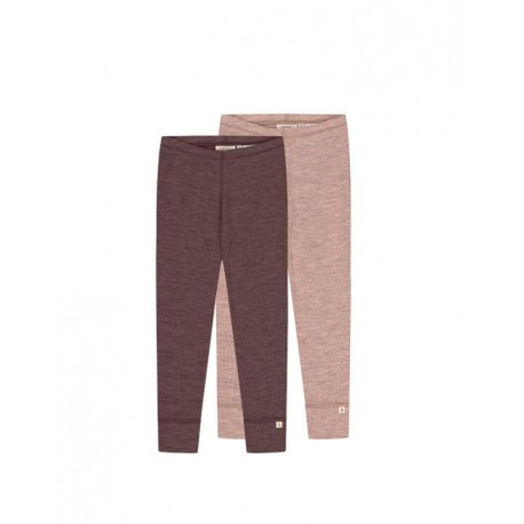 Leggins I 1x1 Rib I 100% Merino Uld, Oeko-texÂ®, 2-pak