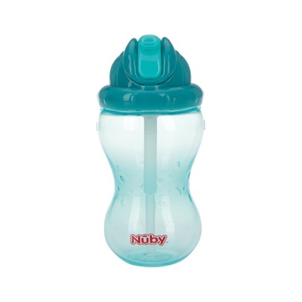 Nüby, No-spill Flaske Med Sugerør, 12+ Mdr., Aqua